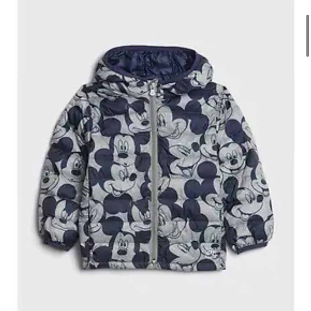 Baby Gap Disney Mickey Mouse Lightweight Puffer Jacket 12-18M